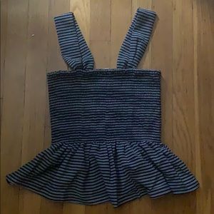 Madewell ruched tank top size small